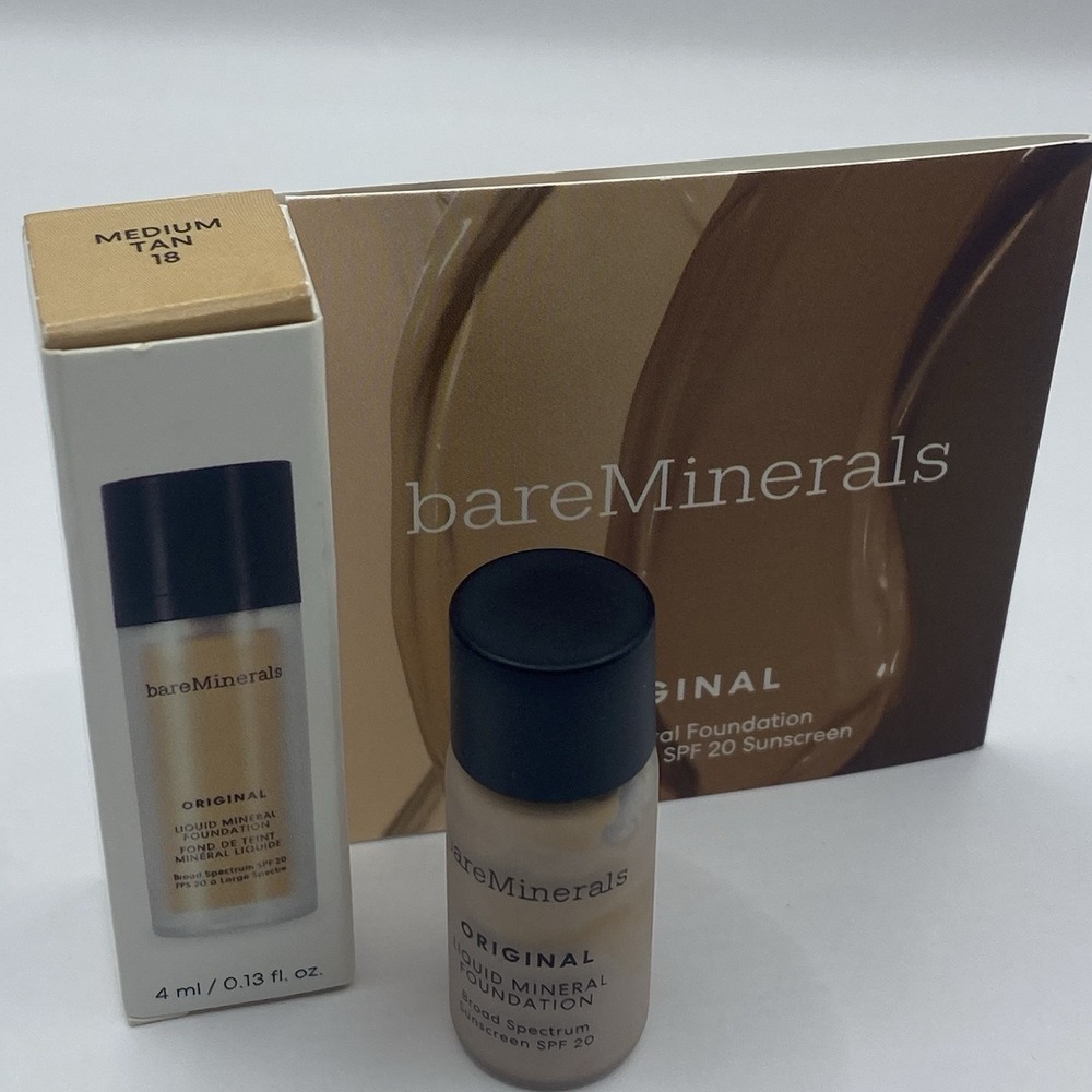 Bareminerals Original MEDIUM TAN 18 Liquid Mineral Foundation 4ml
